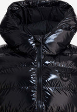 PINKO Glossy Padded Vest Black 103825A2P7Z99_67dadf62-703a-4100-ba70-c9e9deedabbf