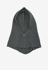PINKO Ribbed Knit Wool Balaclava Gray 104494A2Z1K07_1d1f8d3e-50ef-4ed8-b42d-d49b7217c88e