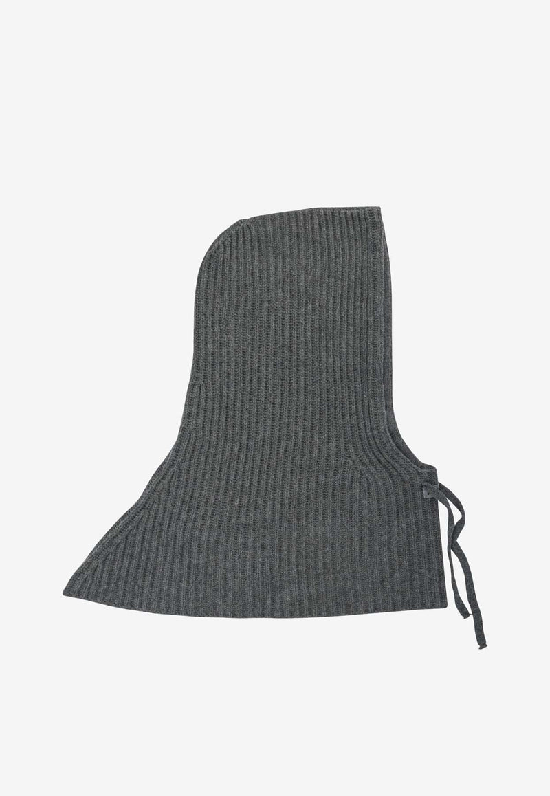 PINKO Ribbed Knit Wool Balaclava Gray 104494A2Z1K07_1d1f8d3e-50ef-4ed8-b42d-d49b7217c88e