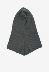 PINKO Ribbed Knit Wool Balaclava Gray 104494A2Z1K07_1d1f8d3e-50ef-4ed8-b42d-d49b7217c88e