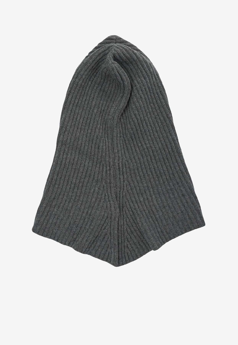PINKO Ribbed Knit Wool Balaclava Gray 104494A2Z1K07_1d1f8d3e-50ef-4ed8-b42d-d49b7217c88e