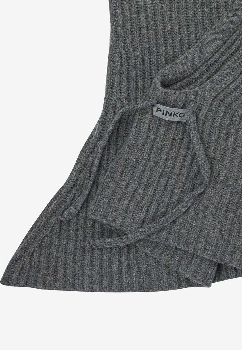 PINKO Ribbed Knit Wool Balaclava Gray 104494A2Z1K07_1d1f8d3e-50ef-4ed8-b42d-d49b7217c88e