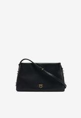 PINKO One, Two, Three Leather Shoulder Bag  Black 105161A0QOZ99Q_cbb25bdc-95d0-4694-9ed1-d15dfd68c1e6