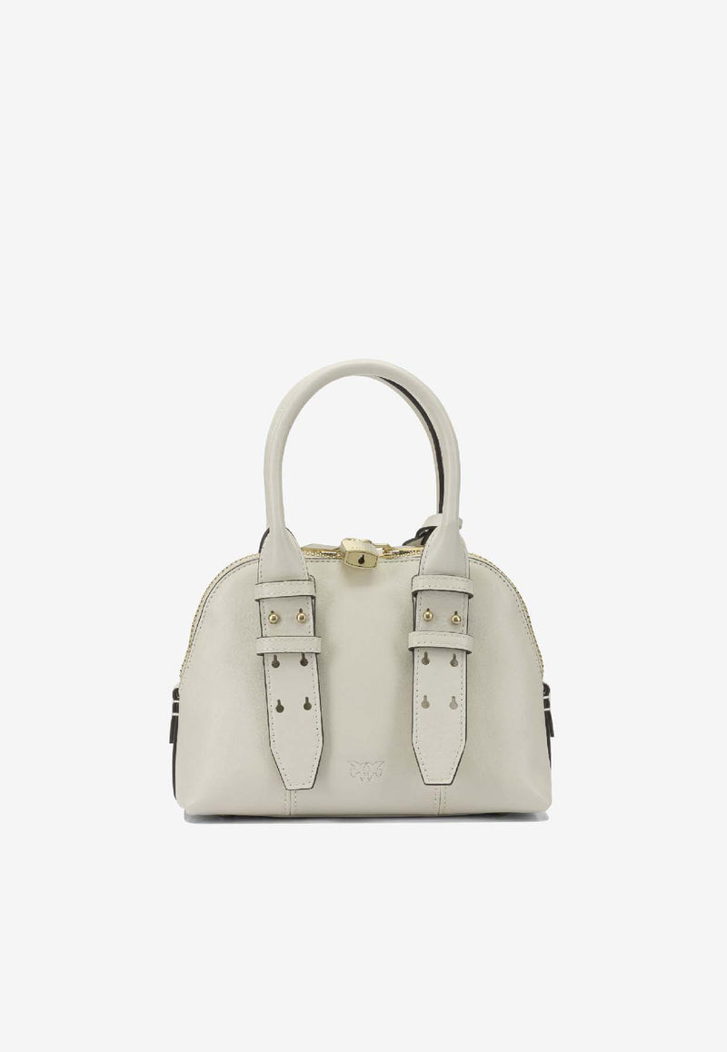 PINKO Mini Escape Leather Top Handle Bag  White 105333A0QOZ14V_d354d4b5-e8ac-45f0-82c3-8c176cf6af2f