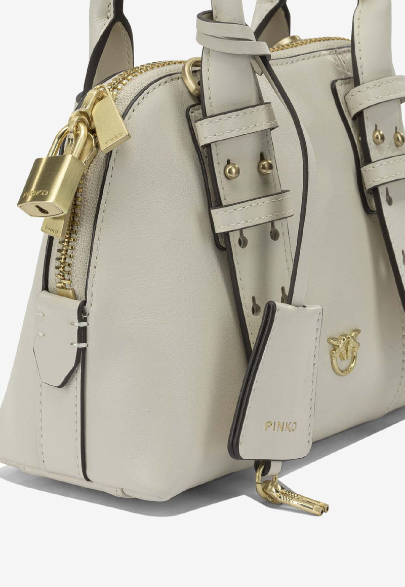 PINKO Mini Escape Leather Top Handle Bag  White 105333A0QOZ14V_d354d4b5-e8ac-45f0-82c3-8c176cf6af2f