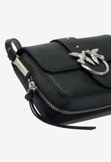 PINKO Mini Love Slouchy Leather Shoulder Bag  Black 105345A2JGZ99E_b1e69d65-8076-4d6b-9188-e66488fcb478