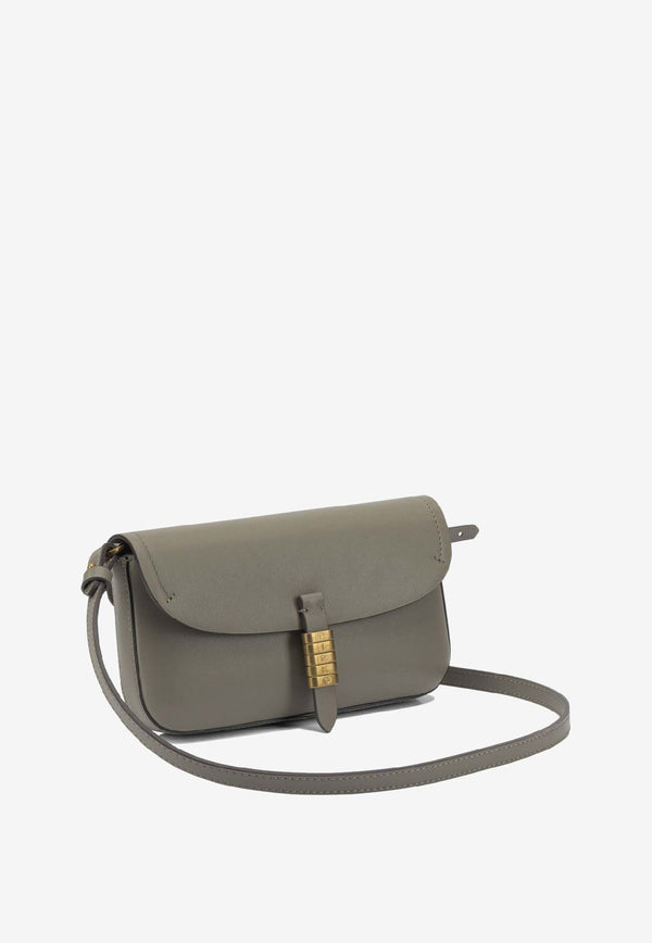 PINKO Saddle Leather Shoulder Bag  Taupe 105349A1ZXI68Q_778553c3-d2eb-4f9c-81e7-822af0fad91f
