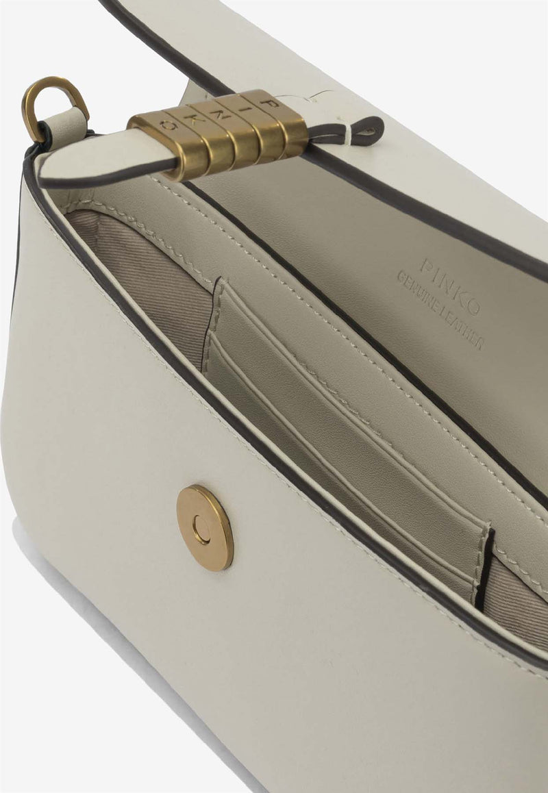 PINKO Saddle Leather Shoulder Bag  White 105349A1ZXZ14Q_6d0791d2-8604-46ca-a1a4-723570f00b7a