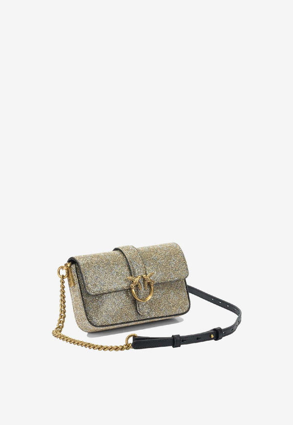 PINKO Love One Slouchy Baby Bag Gold 105353A20DZZLQ_5ddc6412-c1e3-46fa-89fd-9a7be8f5cf55