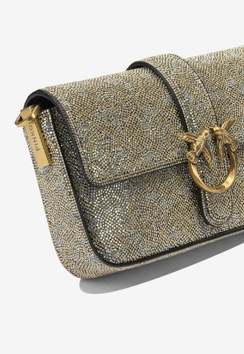 PINKO Love One Slouchy Baby Bag Gold 105353A20DZZLQ_5ddc6412-c1e3-46fa-89fd-9a7be8f5cf55