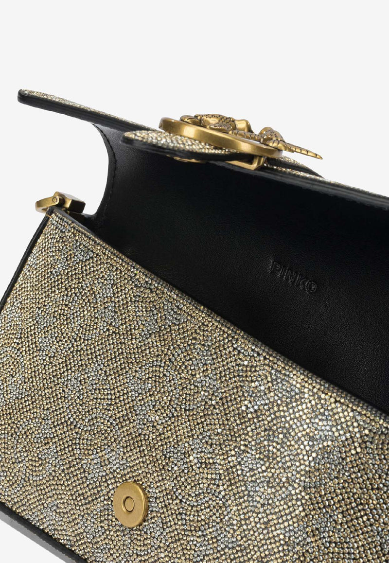 PINKO Love One Slouchy Baby Bag Gold 105353A20DZZLQ_5ddc6412-c1e3-46fa-89fd-9a7be8f5cf55