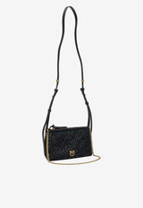 Pinko Mini Crystals-Embellished Crossbody Bag 105359A2WFZ99Q_c055d14f-455b-407d-9320-70725e16eb45