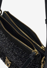 Pinko Mini Crystals-Embellished Crossbody Bag 105359A2WFZ99Q_c055d14f-455b-407d-9320-70725e16eb45