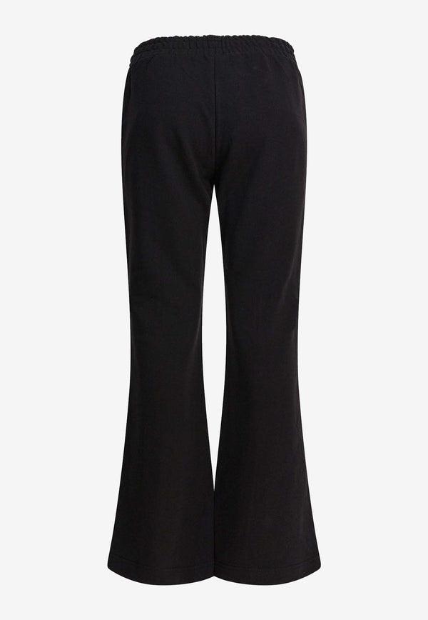 PINKO Logo Embroidered Flared Pants Black 105724A2URZ99_ce2aeb95-c04a-43e4-893d-225ae7aa964a