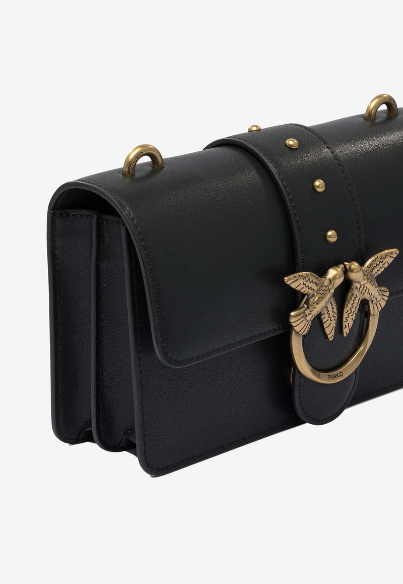 PINKO Mini Love One Crossbody Bag Black 105856A0F1Z99Q_48432258-d8f3-4c2b-9170-43fd1c93d6e3