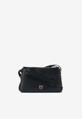 PINKO Mini One, Two, Three Leather Shoulder Bag  Black 105883A0QOZ99Q_8dbfa6df-645d-4707-a5e7-e8c68fe8d3d8