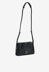 PINKO Mini One, Two, Three Leather Shoulder Bag  Black 105883A0QOZ99Q_8dbfa6df-645d-4707-a5e7-e8c68fe8d3d8