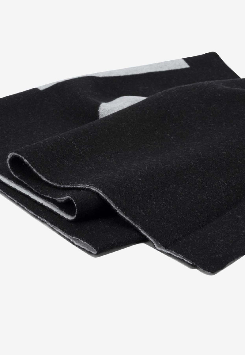 PINKO Maxi Logo Wool Scarf Black 105988A2Z5ZZ2_63215bce-e908-45c5-b882-9dce9aaed424