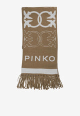 Pinko Love Birds Fringed Scarf 105992A2YOMZ2_20b81eb8-3be6-40d7-8622-146308098c4a