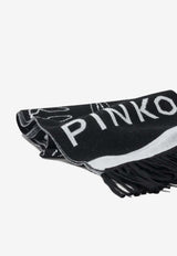 Pinko Love Birds Fringed Scarf 105992A2YOZZ2_4b1553ef-887a-4dc3-bfa3-fadc0a970547