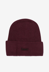 Pinko Logo-Label Ribbed Beanie 105993A2Z4R57_051ae6be-129a-4644-b99d-7a0142569aa1