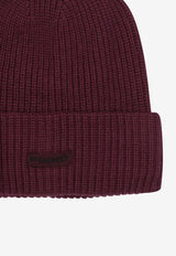 Pinko Logo-Label Ribbed Beanie 105993A2Z4R57_051ae6be-129a-4644-b99d-7a0142569aa1