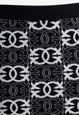 PINKO Monogram Mini Skirt Black 106040A2YDZZ2_75841b1e-3e57-4ad9-af1a-a6a4de6a4f6f