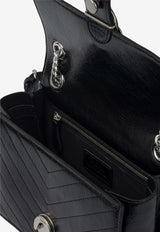 PINKO Mini Love One Chevron Leather Shoulder Bag Black 106173A2JCZ99E_8d962ec9-da12-4e94-88e3-e54d593bf49b