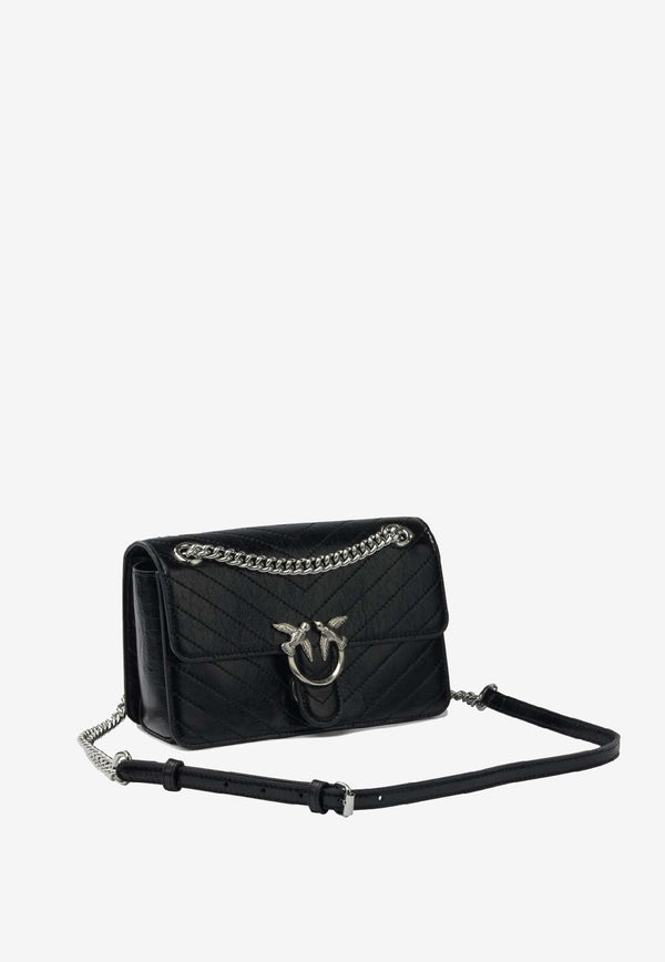 PINKO Medium Love One Light Classic Shoulder Bag  Black 106174A2JCZ99E_7a942464-9b6a-423f-854d-20523c9b3143