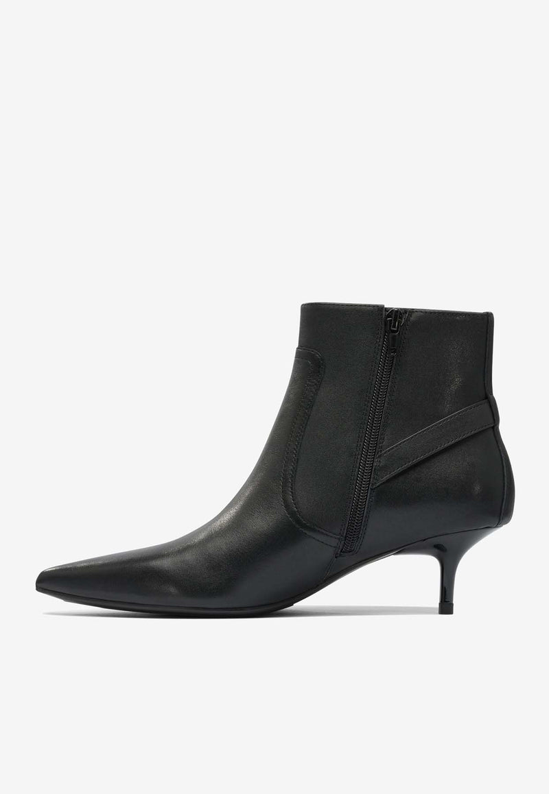 PINKO Gloria 50 Leather Ankle Boots Black SD0367P087Z99_c7e4b846-197b-49cd-bc67-02995f56e8b2