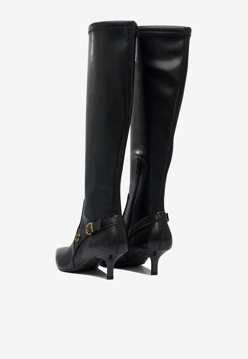 PINKO Gloria 50 Leather Knee-High Boots Black SD0369E028Z99_3c2cedf8-b678-4b3e-9130-8b1cd1a47fcb