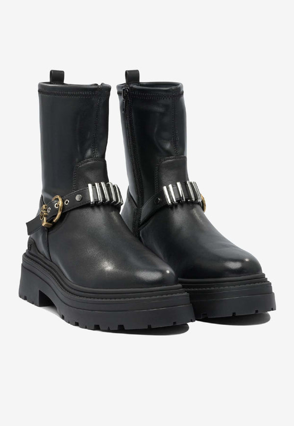 Pinko Leather Ankle Boots  SD0447P061Z99_27ef6467-df22-46a3-bd5c-1d3b78ee90f3