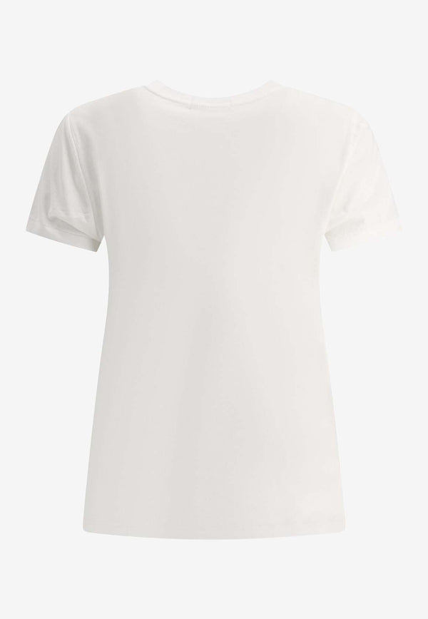 Polo Ralph Lauren Logo Embroidered T-shirt White 211898698005WHITE_81926