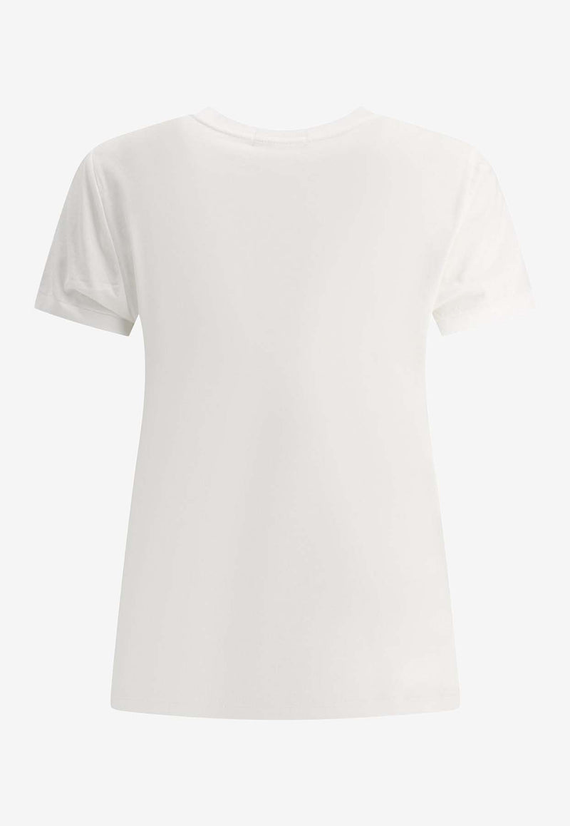 Polo Ralph Lauren Logo Embroidered T-shirt White 211898698005WHITE_81926