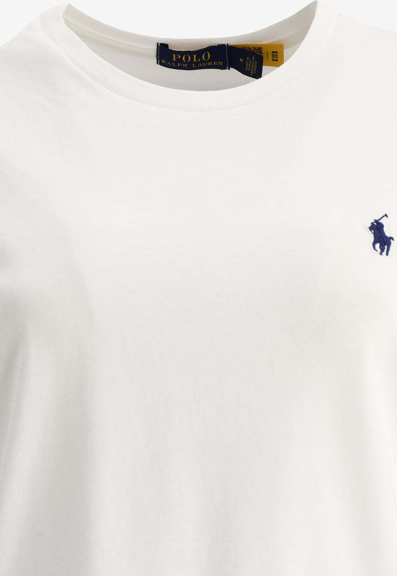 Polo Ralph Lauren Logo Embroidered T-shirt White 211898698005WHITE_81926