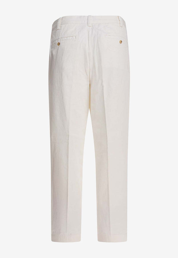 Polo Ralph Lauren Straight-Leg Pants White 211967729001DECKWASH WHITE_1bae3332-f0a6-41c3-b624-789f4c40bfb2