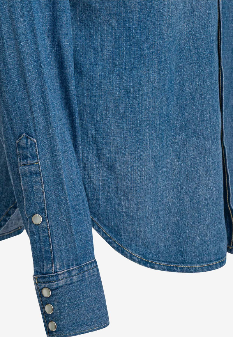 Polo Ralph Lauren Western Denim Shirt Blue 211969402001CANARIA WASH_98ec94a5-49c3-4e22-9992-2a924995be30