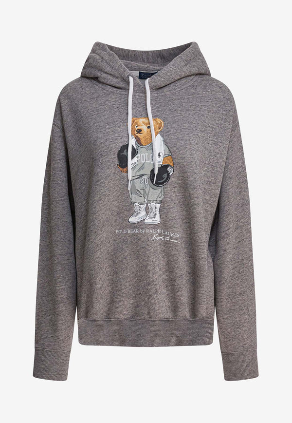 Polo Ralph Lauren Polo Bear Print Hooded Sweatshirt Gray 211971713001DARK VINTAGE HEATHER_81866