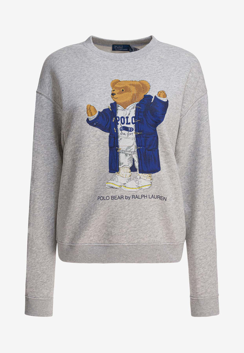 Polo Ralph Lauren Polo Bear Print Sweatshirt Gray 211972794001LIGHT SMOKE HEATHER_2222e4ad-fe01-4c67-8ed3-187ee4610716