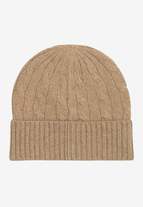 Polo Ralph Lauren Cable Knit Pony Wool Beanie Beige 455981442004CAMEL_b1d50b33-5e78-4f84-8bde-92362b442bdb