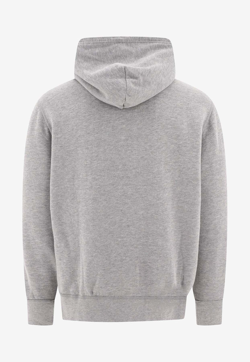 Polo Ralph Lauren Logo Embroidered Hooded Sweatshirt Gray 710766778006ANDOVER HEATHER_82990
