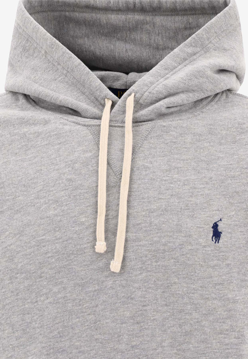 Polo Ralph Lauren Logo Embroidered Hooded Sweatshirt Gray 710766778006ANDOVER HEATHER_82990