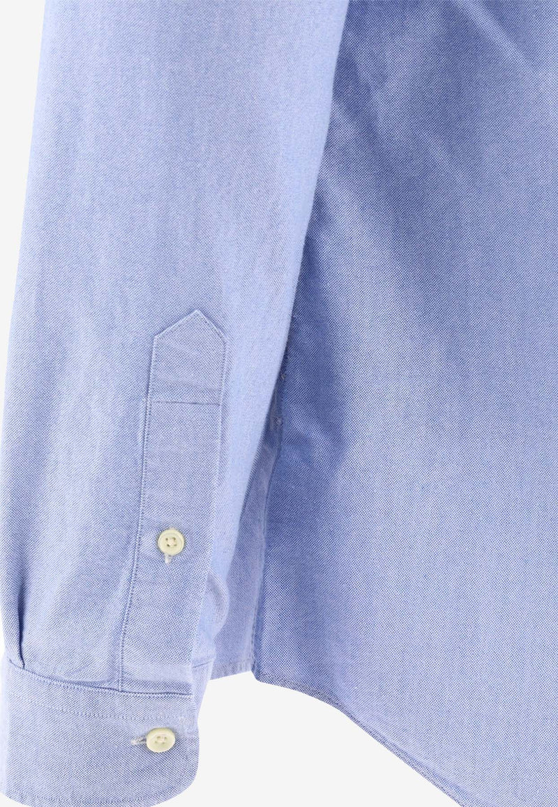 Polo Ralph Lauren Logo Embroidered Buttoned Shirt Light Blue 710792041002BLUE_82966