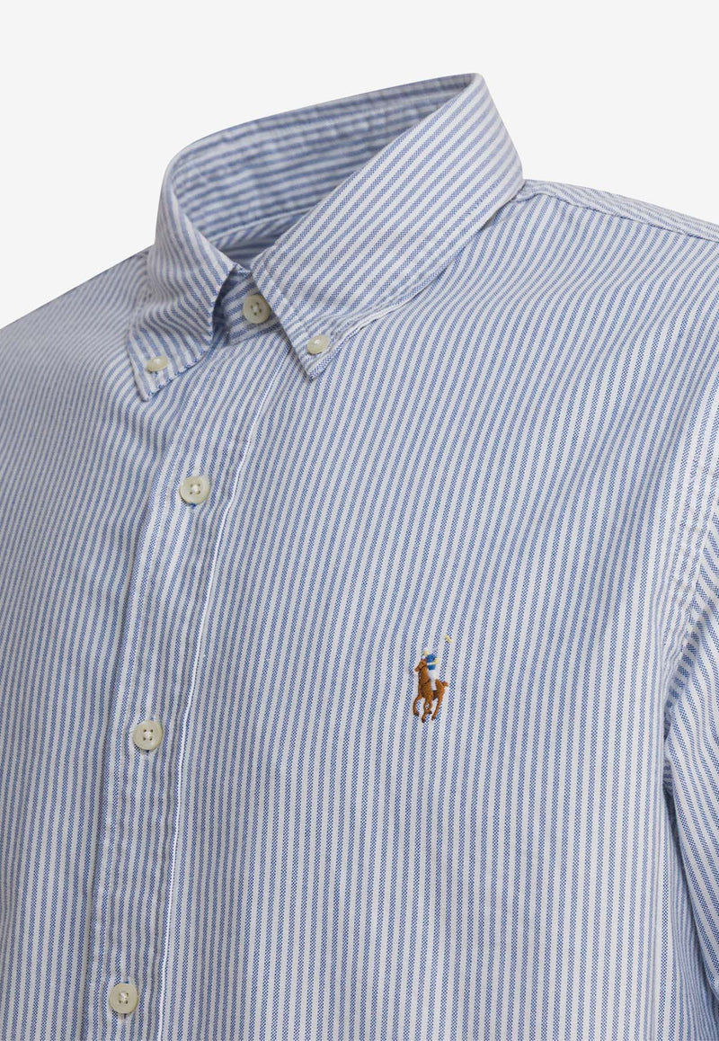 Polo Ralph Lauren Striped Oxford Shirt  Light Blue 710792041004BLUE/WHITE STRIPE_f1575810-e453-4c92-809a-61f7049eea62
