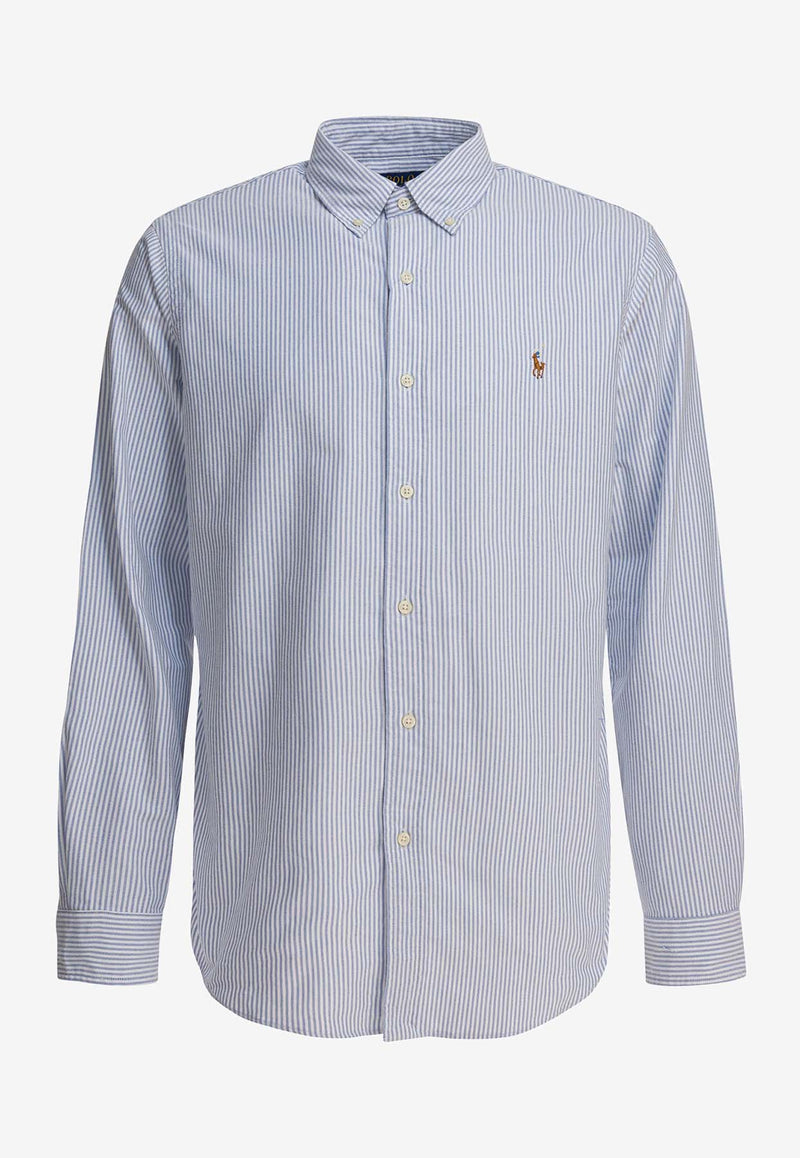 Polo Ralph Lauren Striped Oxford Shirt  Light Blue 710792041004BLUE/WHITE STRIPE_f1575810-e453-4c92-809a-61f7049eea62