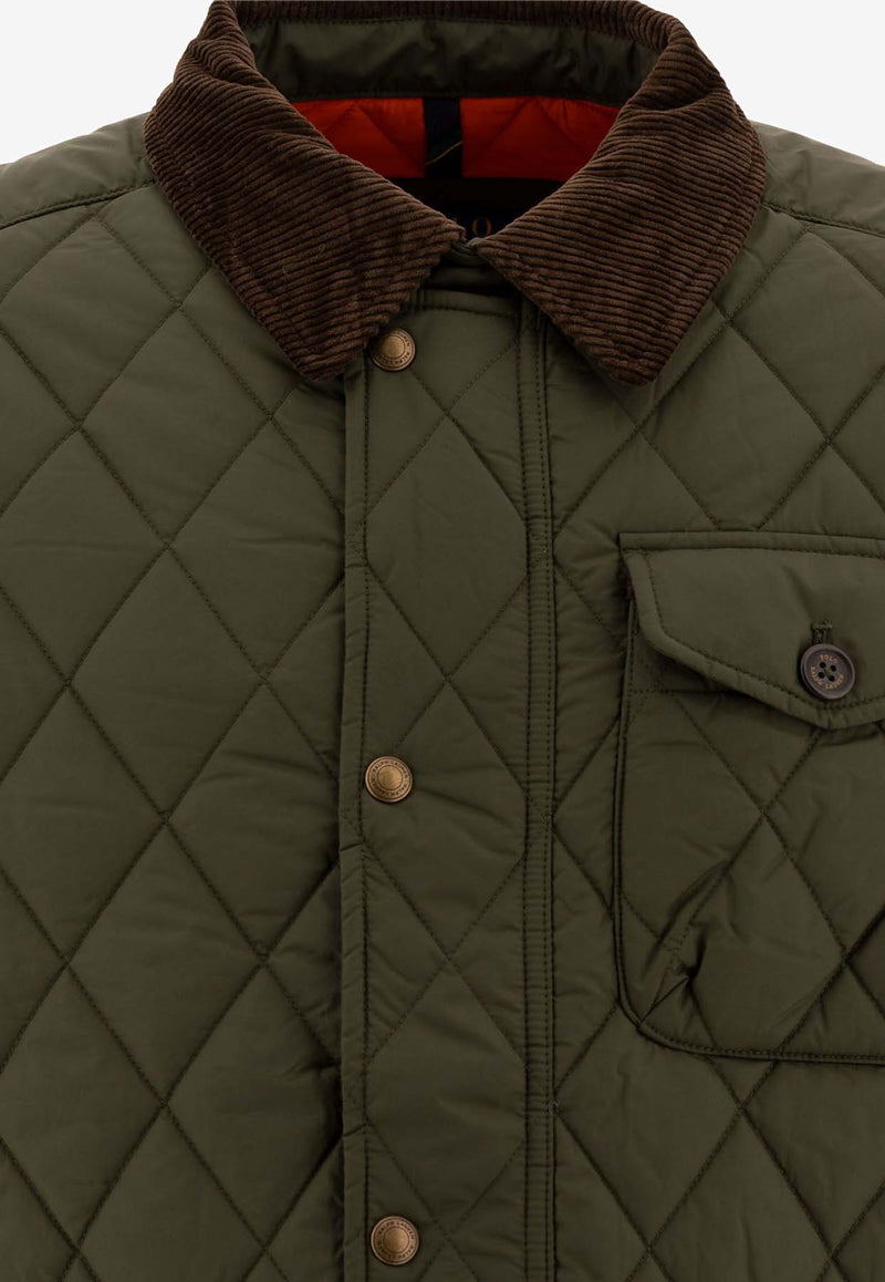 Polo Ralph Lauren Varsity Quilted Bomber Jacket Green 710847071001COMPANY OLIVE_c6cf0ee1-202e-47b9-bd0c-05f1797c7940