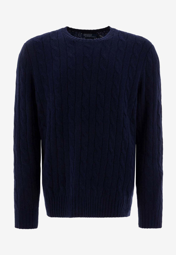 Polo Ralph Lauren Cable Knit Cashmere Sweater Blue 710876728008BRIGHT NAVY_82987