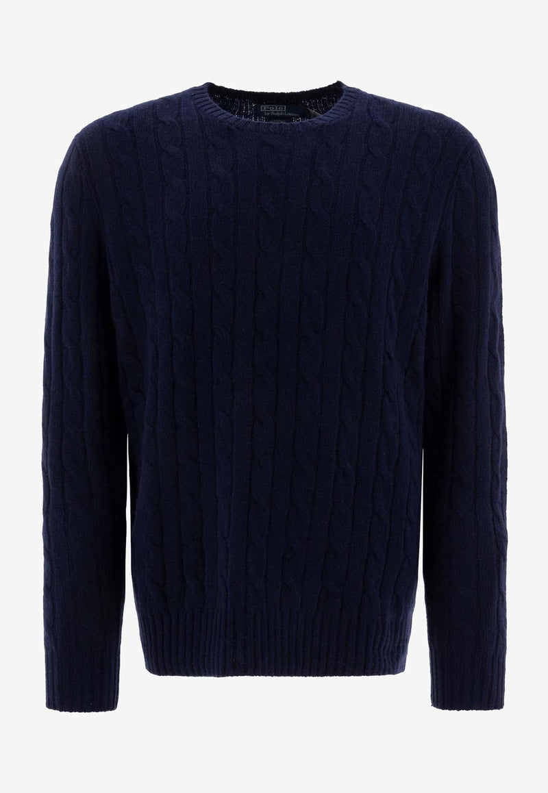 Polo Ralph Lauren Cable Knit Cashmere Sweater Blue 710876728008BRIGHT NAVY_82987