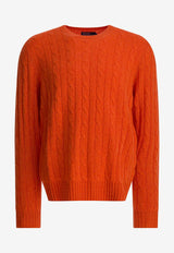 Polo Ralph Lauren Cable Knit Cashmere Sweater Orange 710876728023JAFFA ORANGE HEATHER_7545c9a6-d4ef-40fc-9cf5-423c1f9e9836