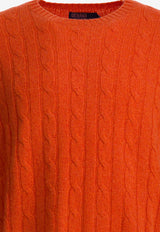 Polo Ralph Lauren Cable Knit Cashmere Sweater Orange 710876728023JAFFA ORANGE HEATHER_7545c9a6-d4ef-40fc-9cf5-423c1f9e9836
